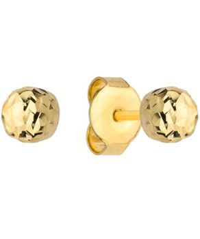 Złote kolczyki kulki 3 mm 333 żółte złoto sztyft unisex.jpg